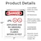 Signmission Explosive Gas No Smoking Danger Sign, Plastic, 7in W x 10in L, 2PK OS-2PACK-DS-P-710-V-1209 - alternate 7